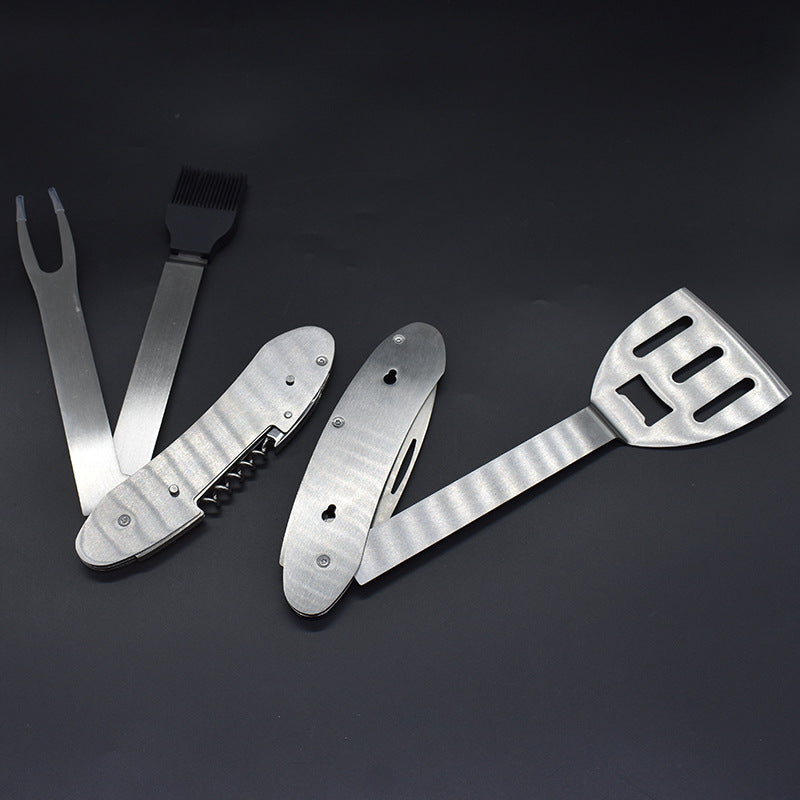 Multifunctional BBQ Tool Set with Stainless Steel Utensils