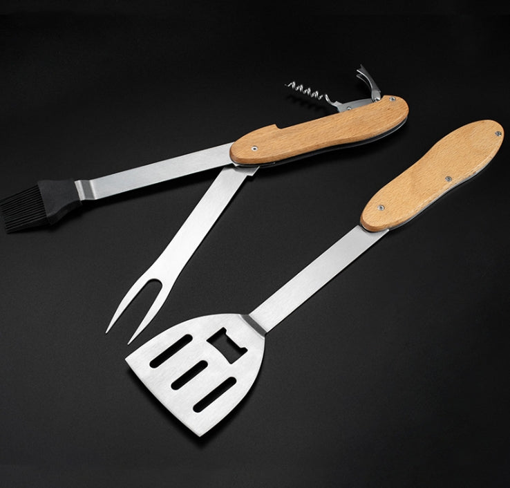 Multifunctional BBQ Tool Set with Stainless Steel Utensils