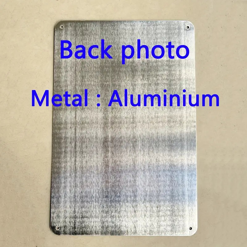 Metal Aluminum Sign - Dad's BBQ World Famous (7.9x11.9")