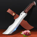 Fseoot Meat Cleaver Heavy Duty Butcher Knife with SheathVegetable Cleaver Knife ChopperMachete for Kitchen Outdoor Camping BBQ (G32)