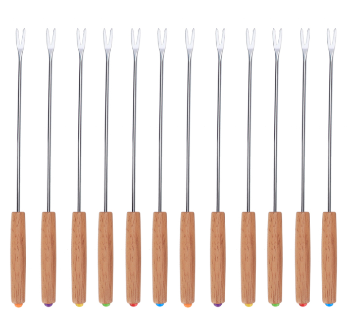12-Piece Stainless Steel BBQ Skewers Set