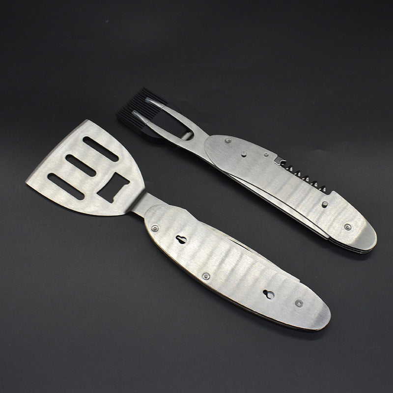 Multifunctional BBQ Tool Set with Stainless Steel Utensils