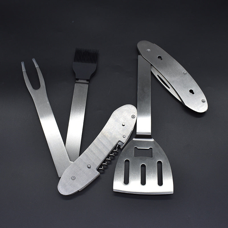 Multifunctional BBQ Tool Set with Stainless Steel Utensils